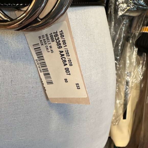 Gucci Interlocking G Logo Patent Leather Black Belt - Picture 3 of 8